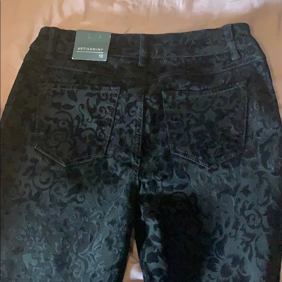 NWT - Artisan NY Floral Velvet Pants - Picture 4 of 4